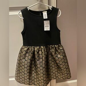 Crewcuts dress NWT (black and gold) size 5